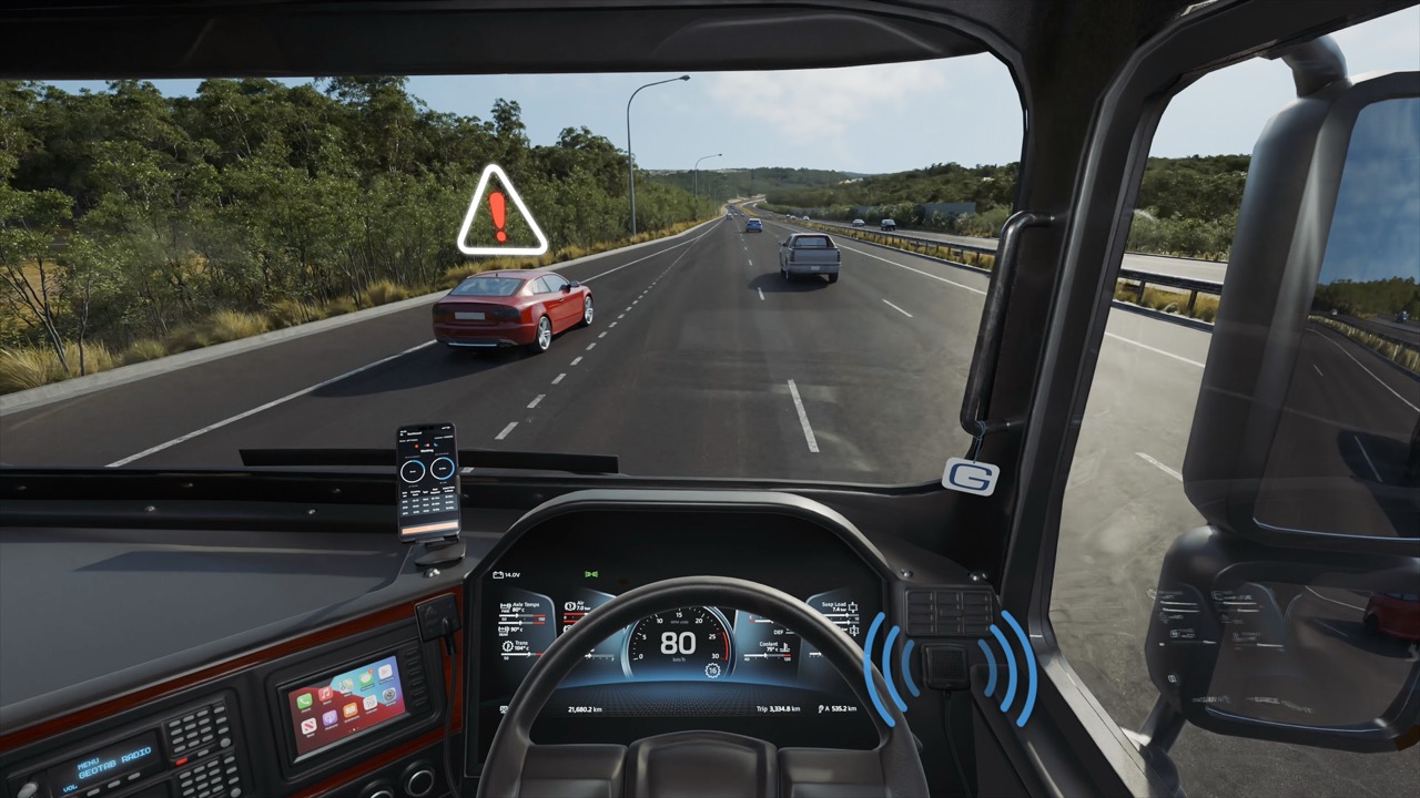 Geotab truck interior